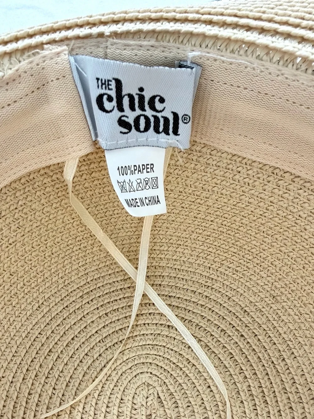 Chic Soul Embroidered “Baby on Board” Wide Brim Floppy Straw Hat | Adjustable